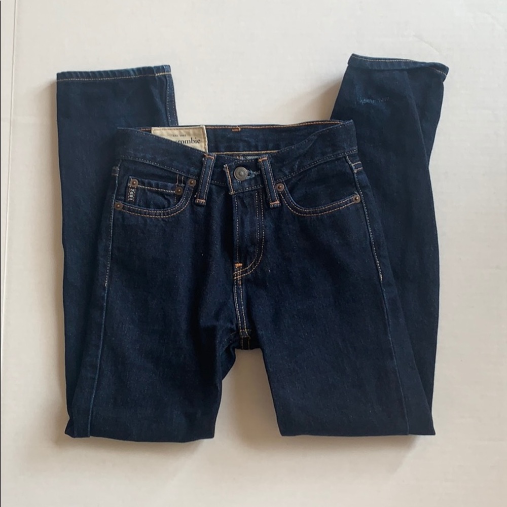 A&F Abercrombie Kids Skinny Dark Blue Jeans